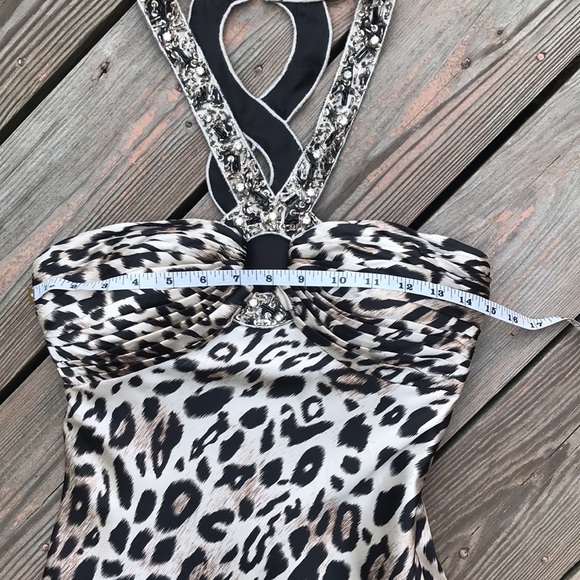 Betsy & Adam sexy animal print gown 4 - Picture 7 of 12